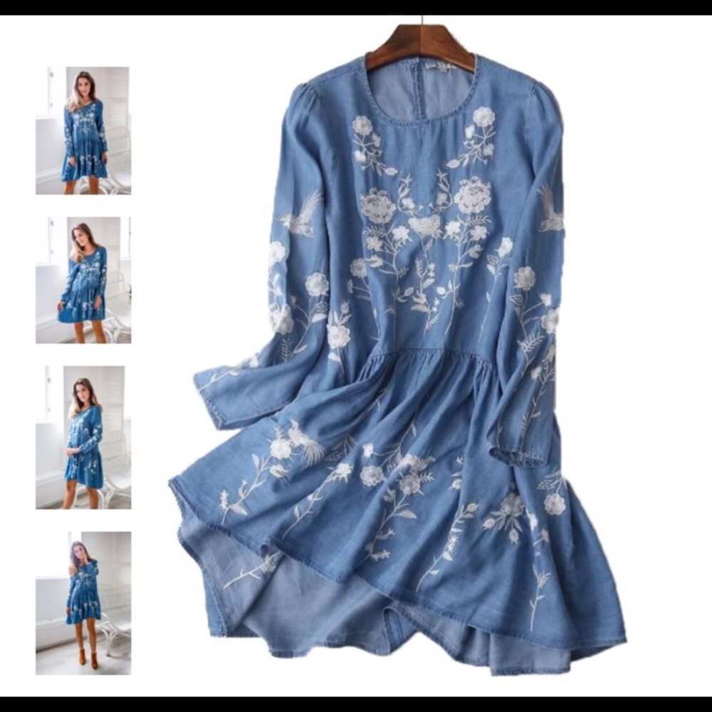 Goodnight Macaroon Chambray Dress